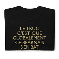 Thumbnail for T-shirt Béarn gris foncé chiné dos - Humour Bat les C*uilles