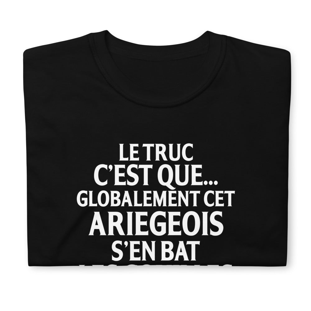 T-shirt Ariège noir - Humour Bat les C*uilles
