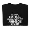 T-shirt Ariège noir - Humour Bat les C*uilles