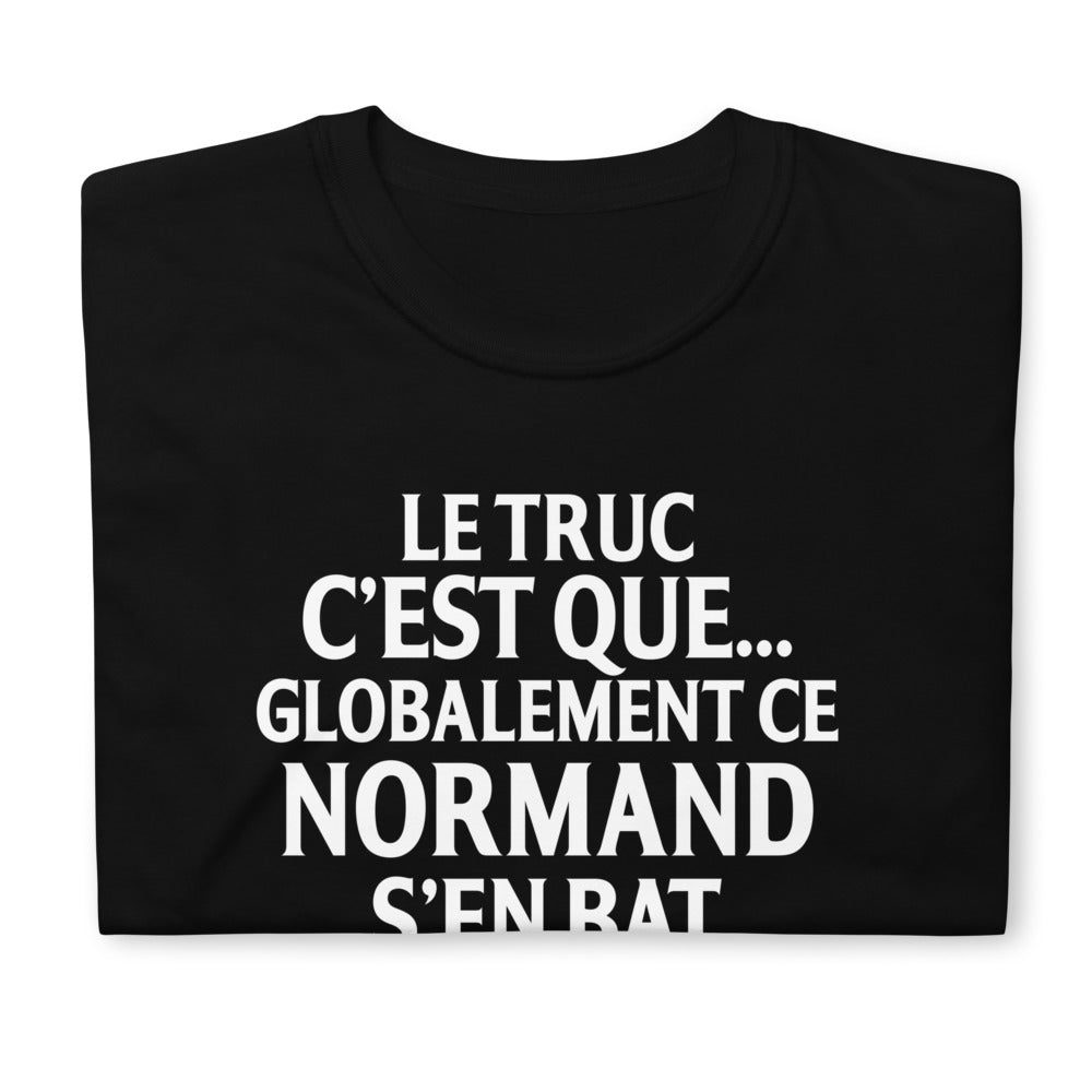 T-shirt Normand noir - Humour qui bat les c*uilles