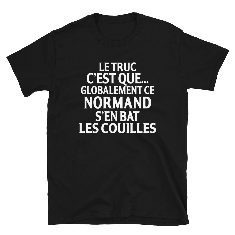 T-shirt Normand noir dos - Humour qui bat les c*uilles