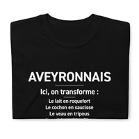 Thumbnail for T-shirt Aveyron noir - Humour transforme