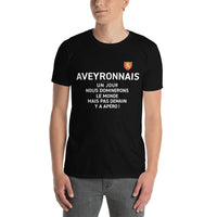 Thumbnail for T-shirt Aveyron gris foncé chiné - Nous dominerons le monde
