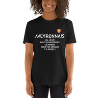 Thumbnail for T-shirt Aveyron bleu marine dos - Nous dominerons le monde