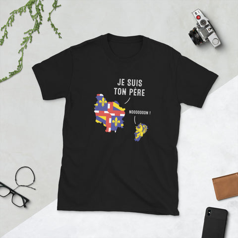 T-shirt cadeau humour Bourgogne, je suis ton père