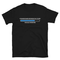 Thumbnail for T-shirt humour bleu marine - Commentaire ironique en attente face