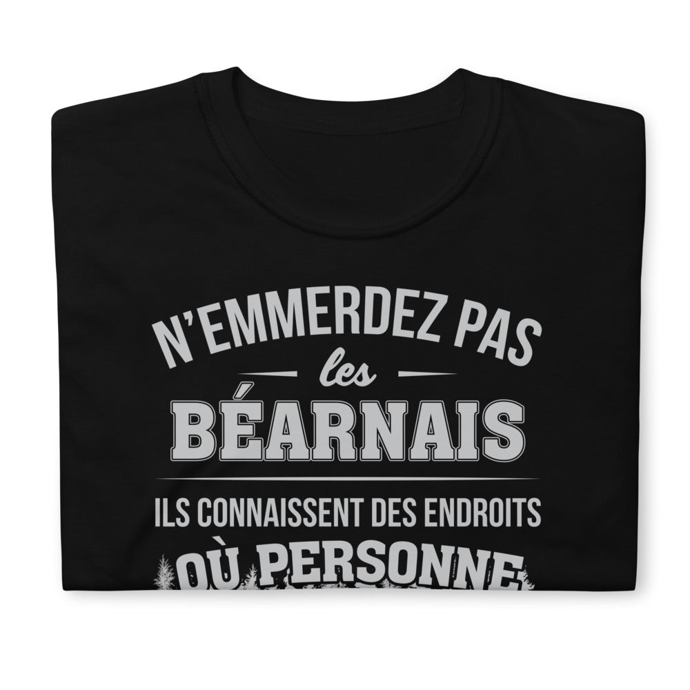T-shirt Béarnais noir - N'emmerdez pas les Béarnais