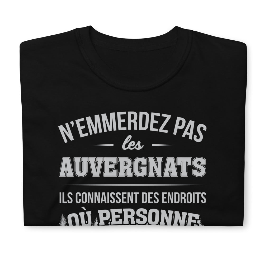 T-shirt Auvergnats noir - N'emmerdez pas les Auvergnats