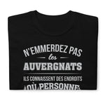 T-shirt idée cadeau humour Auvergnats - N'emmerdez pas les Auvergnats