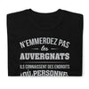 T-shirt Auvergnats noir - N'emmerdez pas les Auvergnats