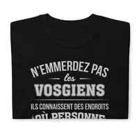 Thumbnail for T-shirt Vosges noir - Ne les emmerdez pas avec humour