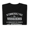 T-shirt Vosges noir - Ne les emmerdez pas avec humour