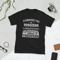Thumbnail for T-shirt Vosges gris foncé chiné - Ne les emmerdez pas avec humour