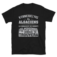 Thumbnail for T-shirt Alsace noir - Ne les emmerdez pas