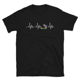 T-shirt Haïti battement de coeur pour Haïti Carte et Drapeau d'Haïti