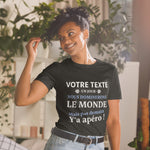 T-shirt cadeau apéro personnalisable - Nous dominerons le monde