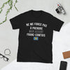 T-shirt Franche-Comté noir - Ne me force pas à prendre l'accent comtois