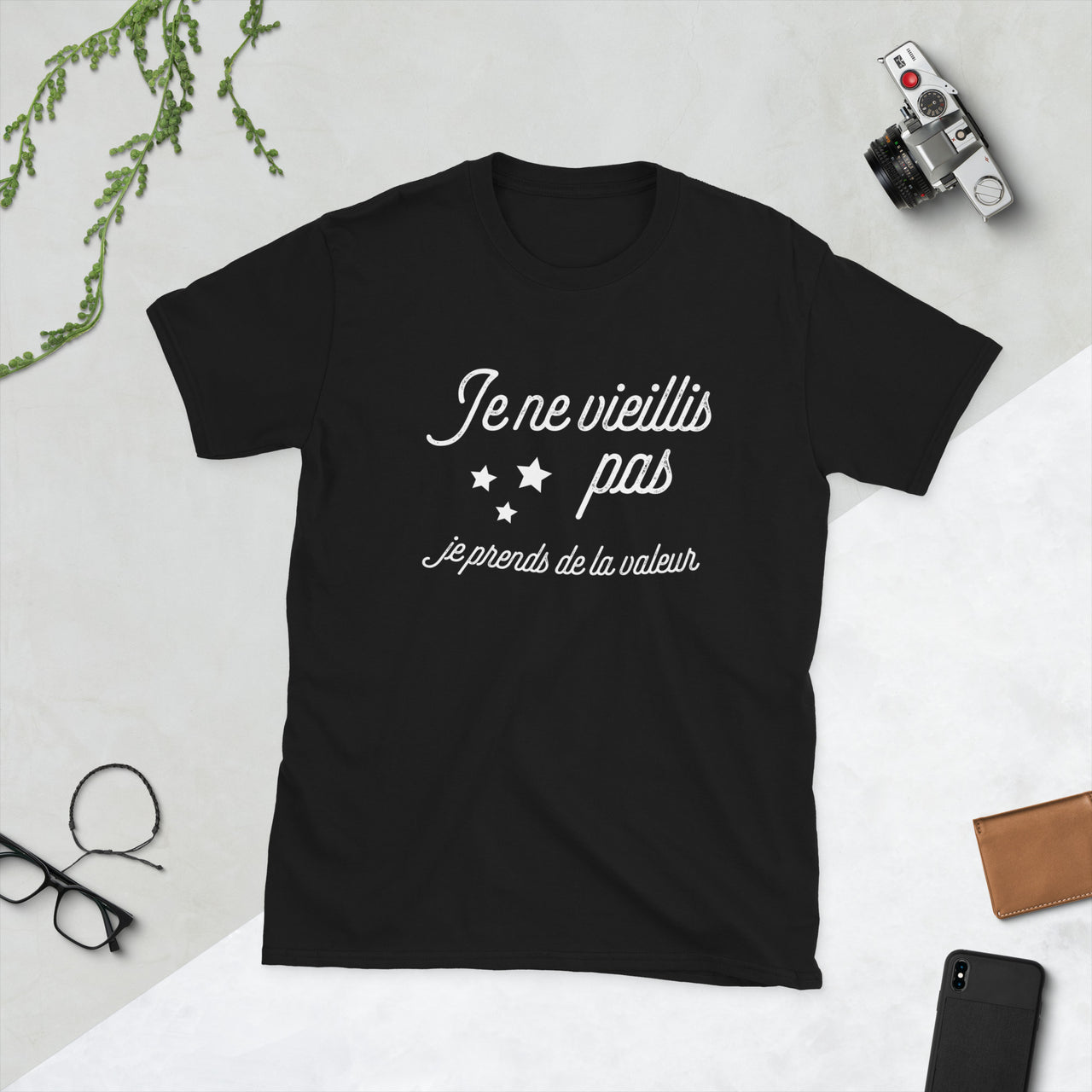 T-shirt départ à la retraite noir - Texte humoristique sur la retraite