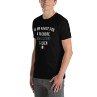 Thumbnail for T-shirt Italie bleu marine dos - Ne me force pas à prendre mon accent
