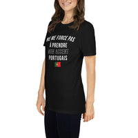 Thumbnail for T-shirt Portugal gris foncé chiné - humour sur les origines
