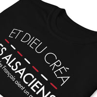Thumbnail for T-shirt Alsace gris foncé chiné dos - Fierté et humour alsacien
