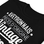 AVEYRONNAIS VINTAGE - T-shirt avec année personnalisable