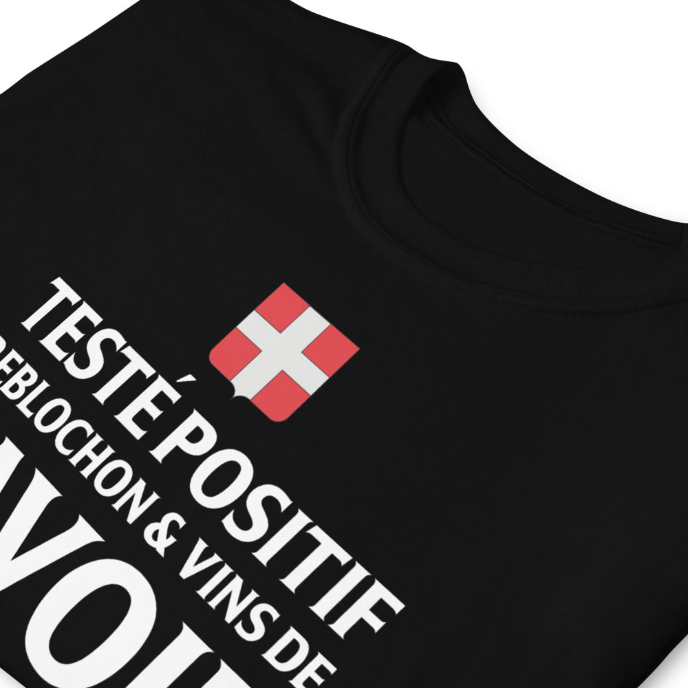 T-shirt Savoie gris foncé chiné - Fierté du reblochon et des vins