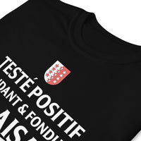 Thumbnail for T-shirt Valaisan gris foncé chiné dos - Positif fendant et fondue