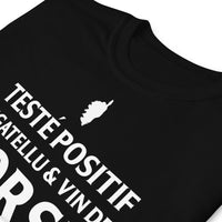 Thumbnail for T-shirt Corse gris foncé chiné - Positif Figatellu et Vin de Corse