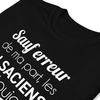 Thumbnail for Sauf errer de ma part - Alsacien - T-shirt standard