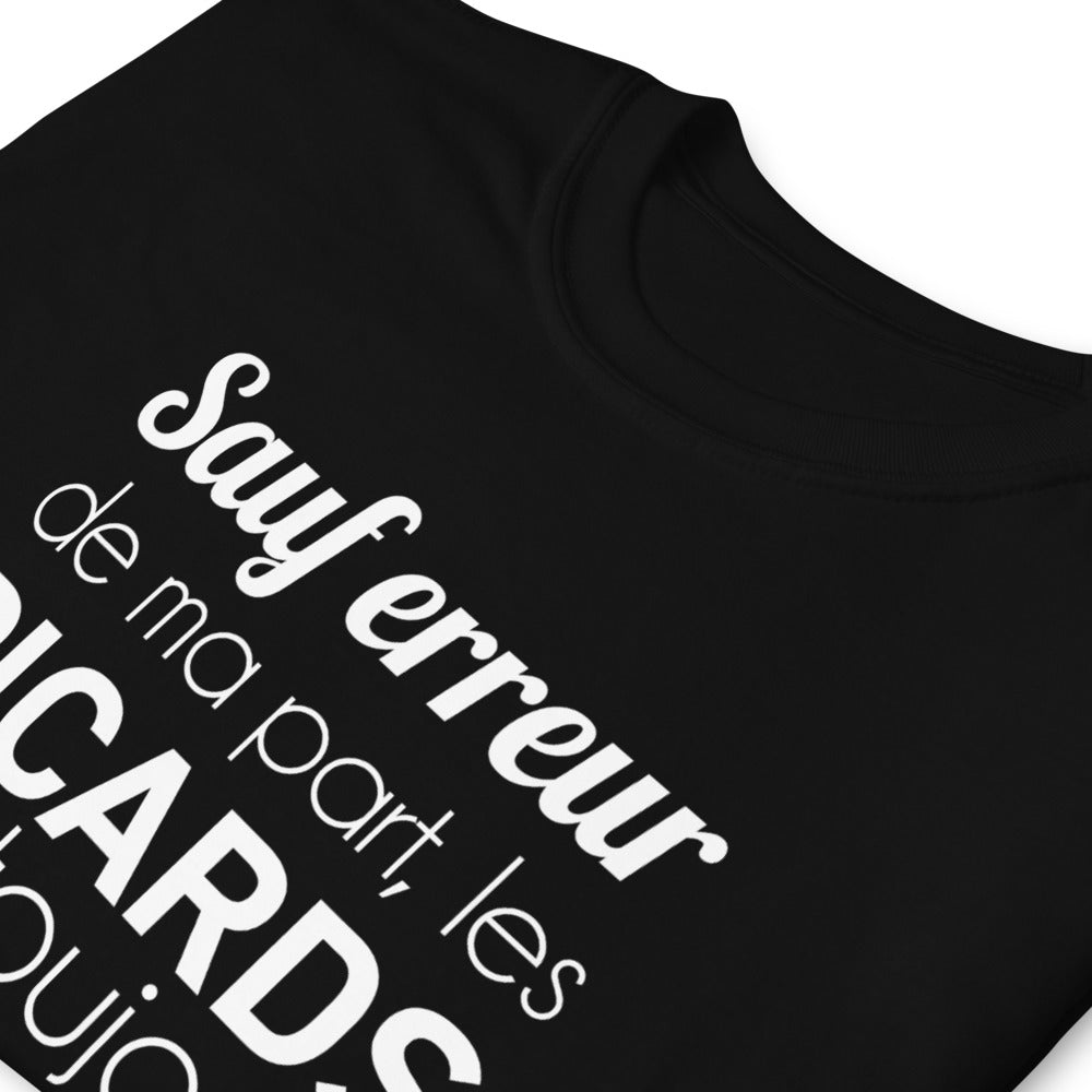 T-shirt Picard bleu marine dos - Sauf erreur de ma part