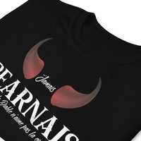 Thumbnail for T-shirt Béarn gris foncé chiné dos - Jamais Béarnais n'ira en enfer