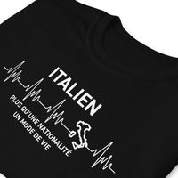 Thumbnail for T-shirt Italie bleu marine dos - Un mode de vie à l'italienne