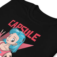 Thumbnail for T-shirt Dragon Ball bleu marine dos - Bulma en tenue street sexy