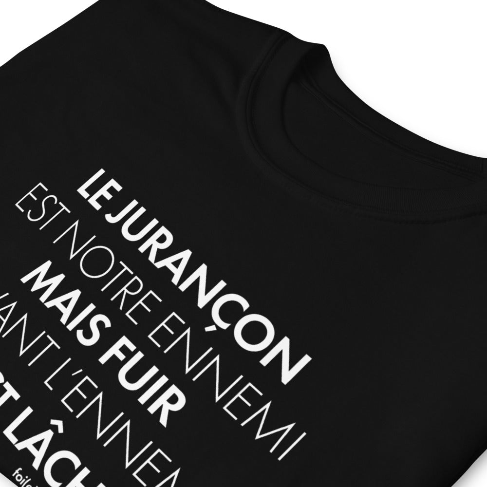 T-shirt Béarn gris foncé chiné dos - Le Jurançon est notre ennemi