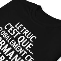 Thumbnail for T-shirt Normand gris foncé chiné dos - Humour qui bat les c*uilles