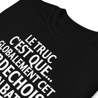 Thumbnail for T-shirt Ardéchois gris foncé chiné dos - Humour Bat les C*uilles