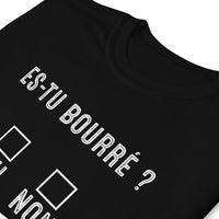 Thumbnail for T-shirt humour Alcool gris foncé chiné dos - Es-tu bourré avec style