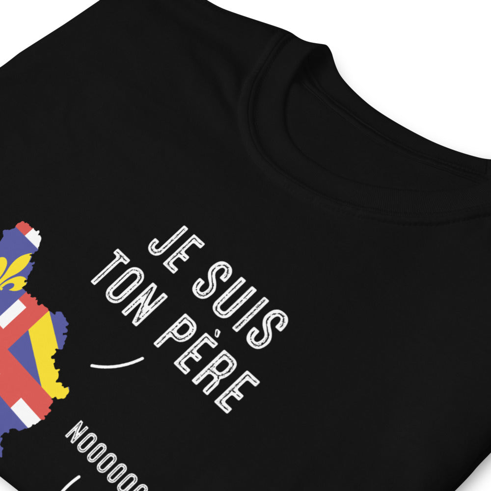 T-shirt Bourgogne bleu marine dos - Je suis ton père