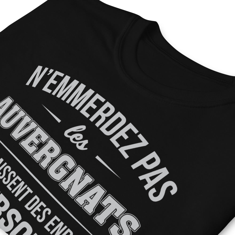 T-shirt Auvergnats bleu marine - N'emmerdez pas les Auvergnats
