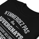 T-shirt idée cadeau humour Auvergnats - N'emmerdez pas les Auvergnats