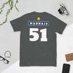 Marnais 51 Pastis style - Champagne - T-shirt standard - Ici & Là - T-shirts & Souvenirs de chez toi