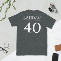 Thumbnail for T-shirt Landais gris foncé chiné dos - Landais un jour, Landais toujours