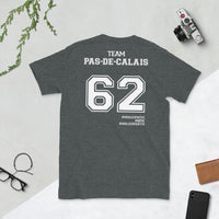 Thumbnail for T-shirt Pas de Calais 62 gris foncé chiné dos - Fierté locale et humour