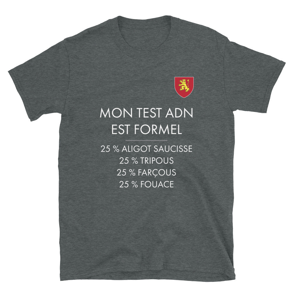 Aveyron : Test ADN - T-shirt standard - Ici & Là - T-shirts & Souvenirs de chez toi