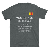 Thumbnail for T-shirt Provençal gris foncé chiné dos - ADN et fierté des origines