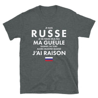 Thumbnail for T-shirt Russe gris foncé chiné - Je ne ferme pas ma gueule