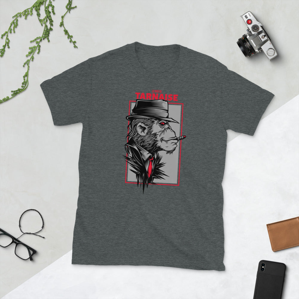 T-shirt Tarnais bleu marine dos - design graphique humoristique