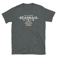 Thumbnail for T-shirt Béarn gris foncé chiné dos - Garbure et fierté locale