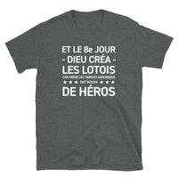 Thumbnail for T-shirt Lotois gris foncé chiné - Le 8e jour avec humour